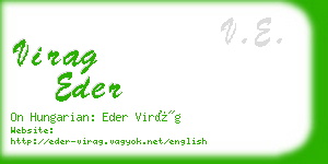 virag eder business card